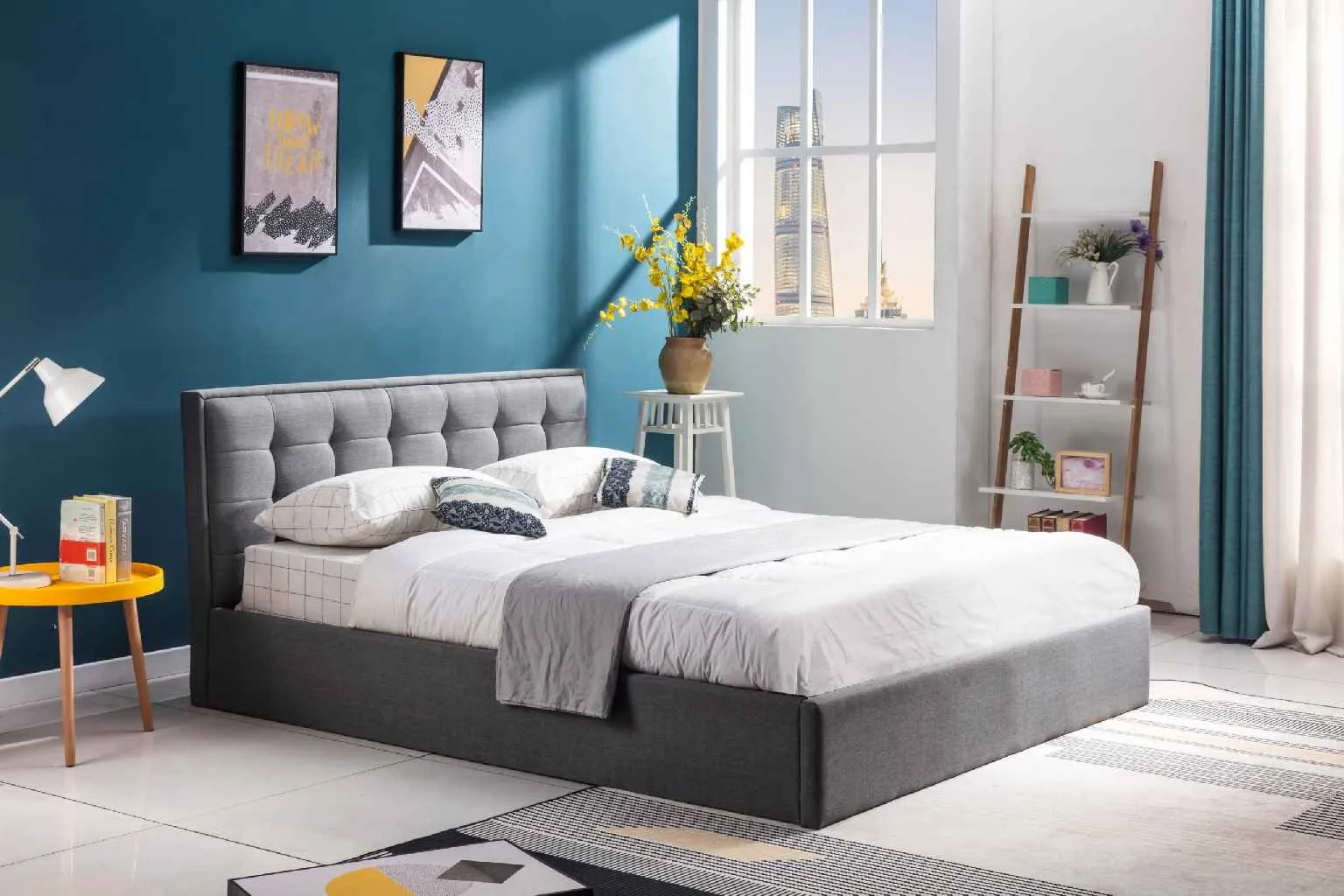ZO-ZF101154-1 PADVA lova su patalynės dėže moderniam miegamajam