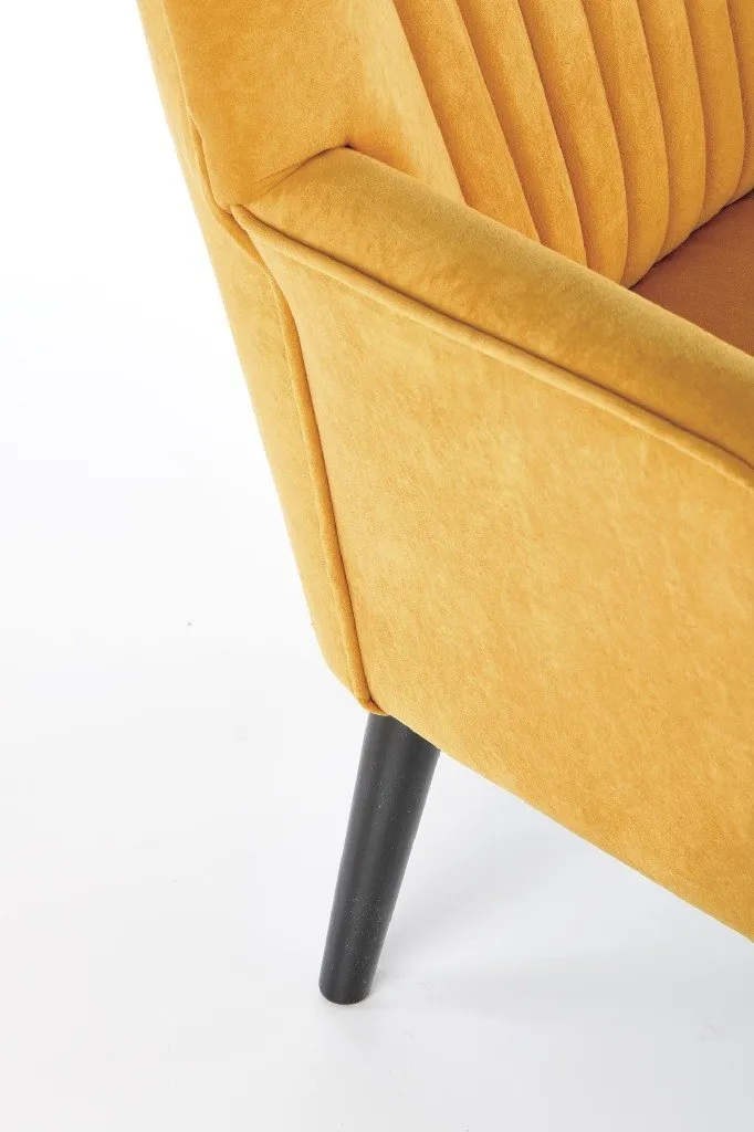 ZO-ZF101591-3 Mustard spalvos DELGADO kėdė moderniam interjerui