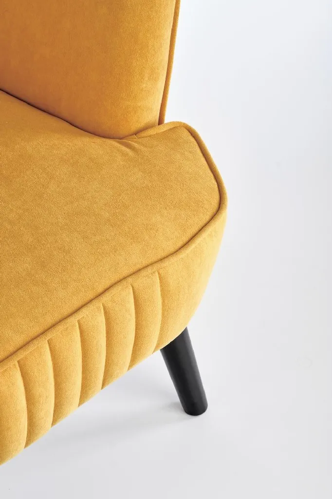 ZO-ZF101591-4 Mustard spalvos DELGADO kėdė moderniam interjerui