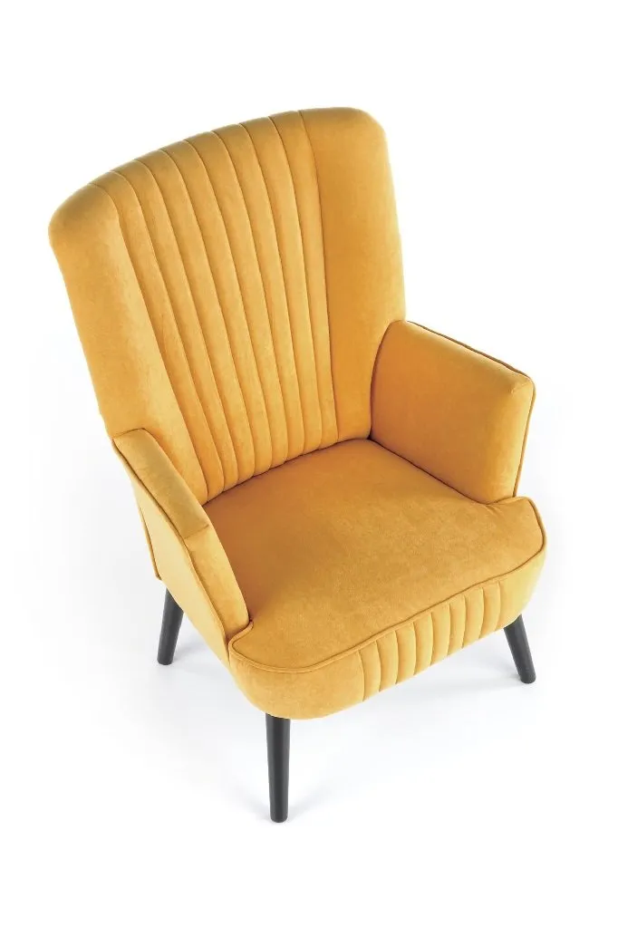 ZO-ZF101591-7 Mustard spalvos DELGADO kėdė moderniame interjere