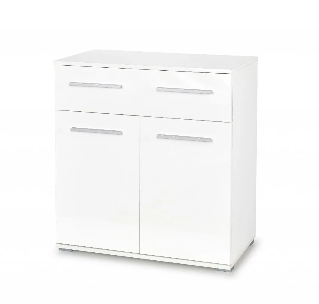 ZO-ZF101672-1 Balta LIMA KM-1 komoda su stalčiais moderniam interjerui