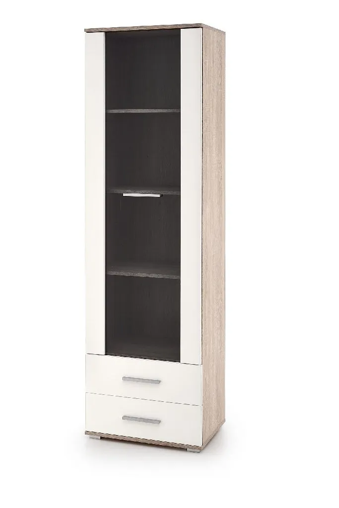ZO-ZF101727-1 Balta LIMA W1 spintelė su sonoma ąžuolo detale