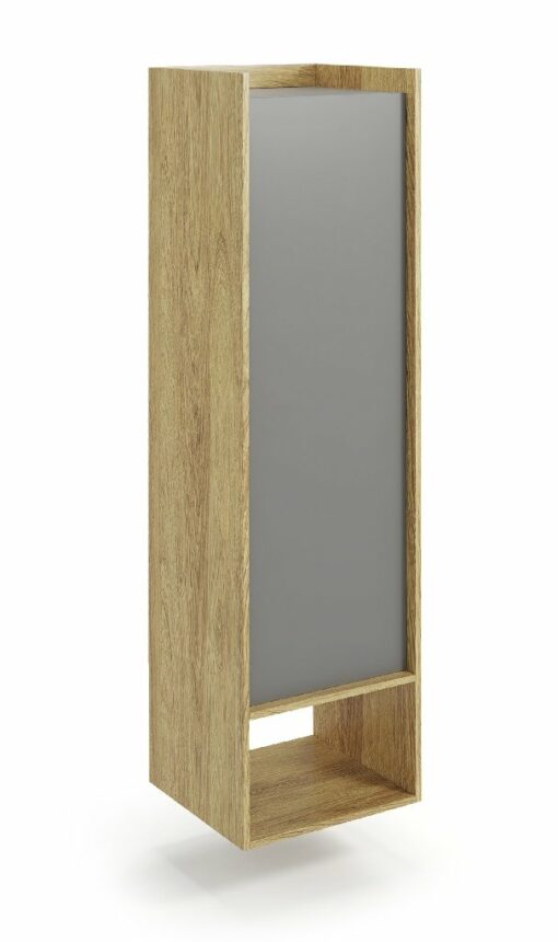 Lentyna MOBIUS regal 1D Spalva: hikora oak/grey