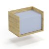 MOBIUS low cabinet 1D Spalva: hikora oak/light blue