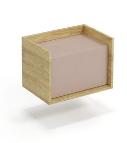 MOBIUS low cabinet 1D Spalva: hikora oak/white