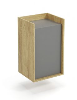 MOBIUS cabinet 1D Spalva: hikora oak/grey
