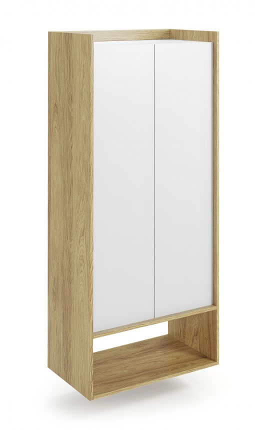 Lentyna MOBIUS regal 2D Spalva: hikora oak/white