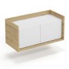MOBIUS low cabinet 2D Spalva: hikora oak/white