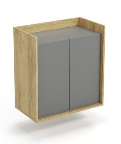 MOBIUS cabinet 2D Spalva: hikora oak/grey