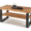 Kavos staliukas HORUS-LAW coffee table, Spalva: light oak/juoda