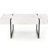 Kavos staliukas BLANCA c. table white marble / juoda