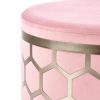 Minkštas baldas AQUA pouffe Spalva: light pink, silver