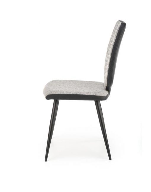 Metalinė kėdė K424 chair Spalva: grey/juoda