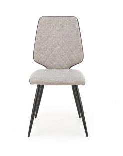Metalinė kėdė K424 chair Spalva: grey/juoda