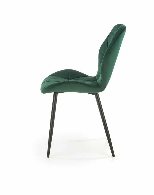 BA-HA210983-7 Tamsiai žalia metalinė K453 kėdė su moderniu dizainu