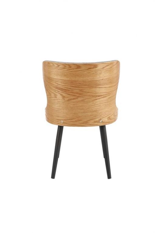 Metalinė kėdė K452 chair Spalva: grey / natural oak