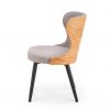 Metalinė kėdė K452 chair Spalva: grey / natural oak