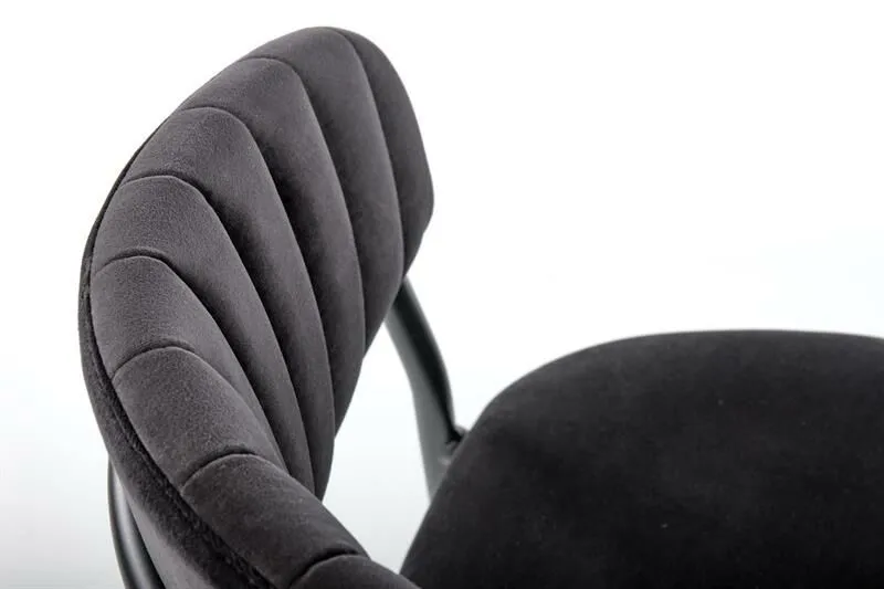 BA-HA211013-2 Juoda metalinė kėdė K426 moderniam interjerui