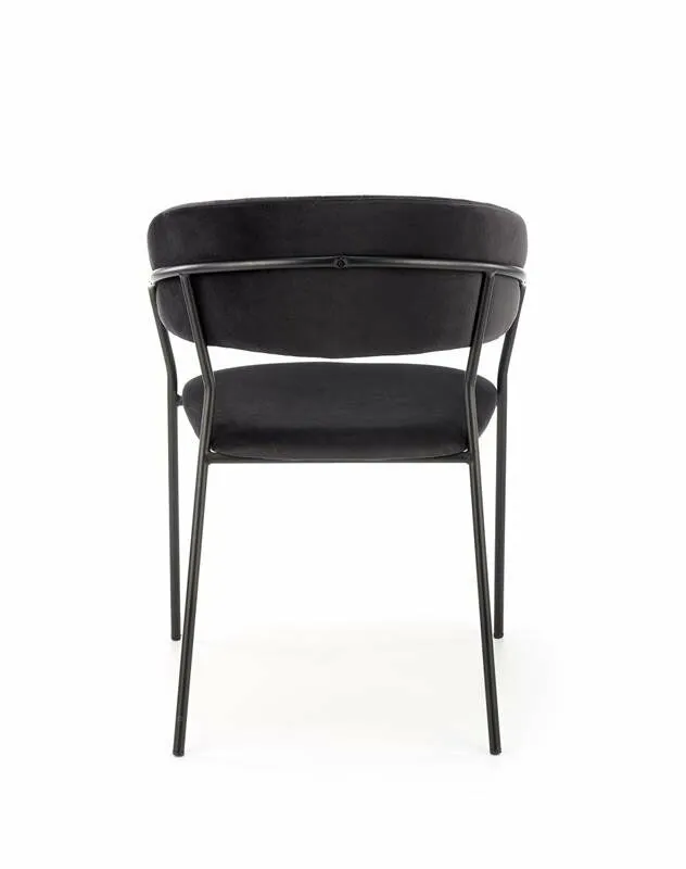 BA-HA211013-4 Juoda metalinė kėdė K426 moderniam interjerui