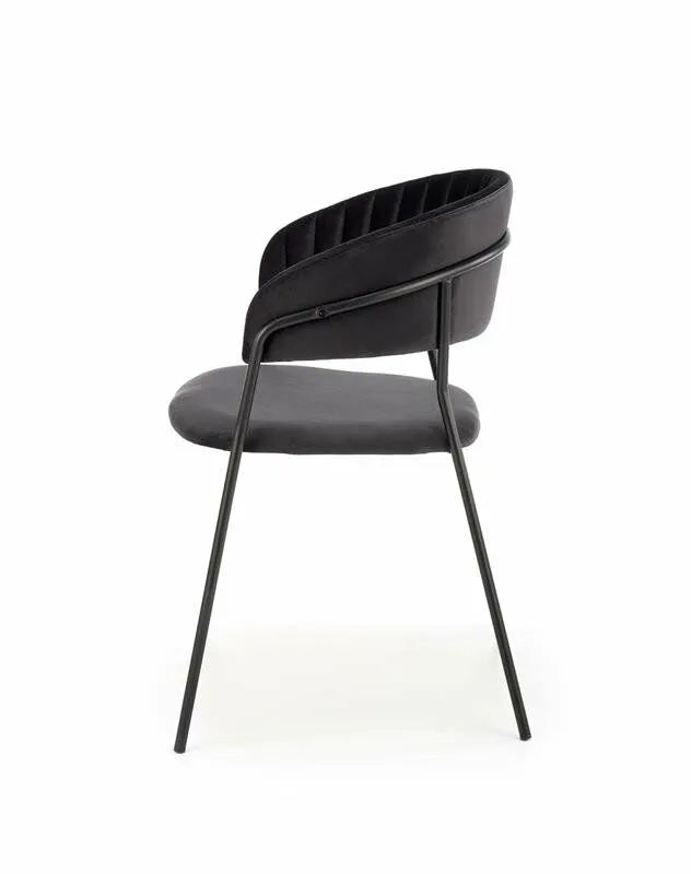 BA-HA211013-6 Juoda metalinė kėdė K426 su moderniu dizainu