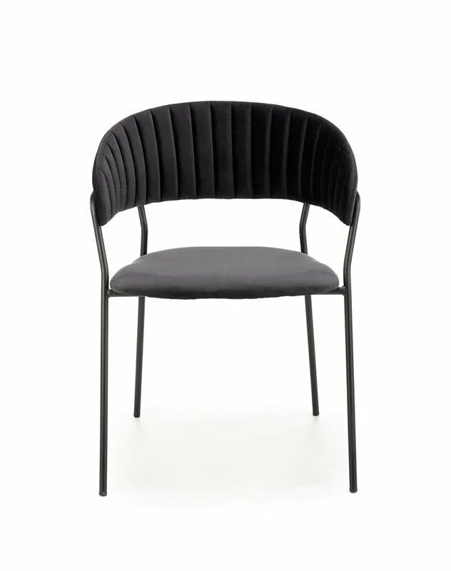 BA-HA211013-7 Juoda metalinė kėdė K426 su moderniu dizainu