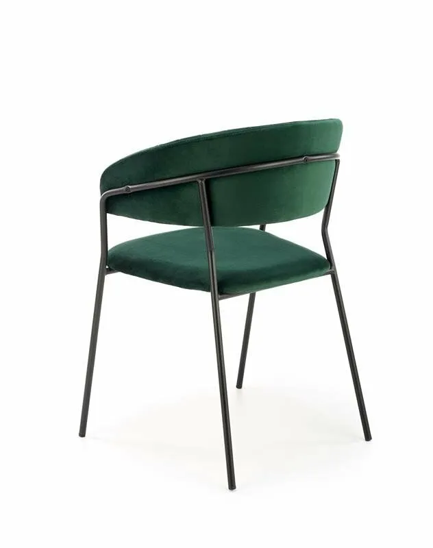 BA-HA211014-6 Tamsiai žalia metalinė K426 kėdė galerijos nuotraukoje