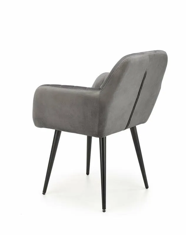BA-HA211017-5 Pilka metalinė K429 kėdė galerijos nuotraukoje