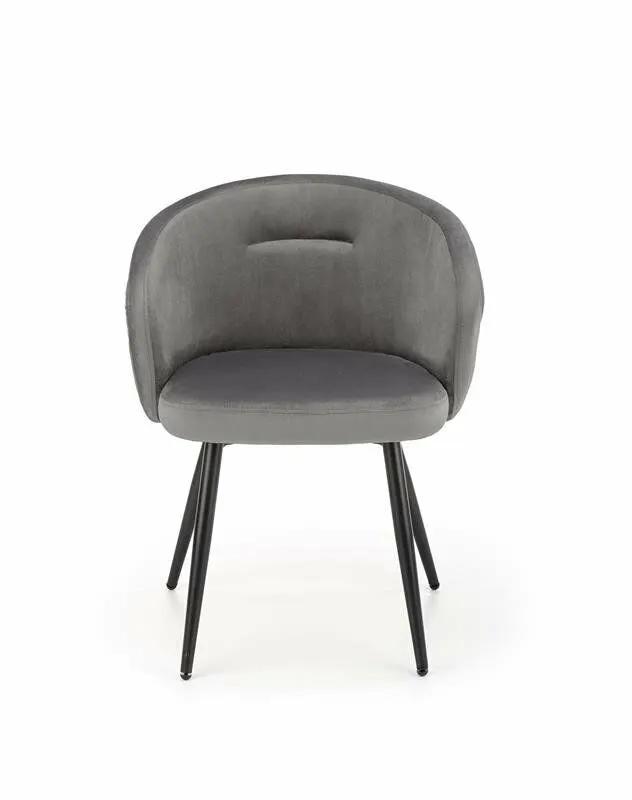 BA-HA211021-5 Pilka metalinė K430 kėdė moderniam interjerui