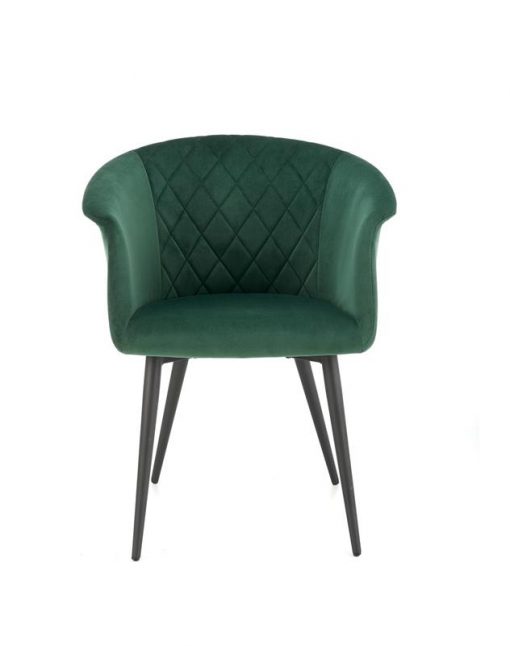 Metalinė kėdė K421 chair dark green