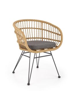 Metalinė kėdė K456 chair natural/grey