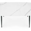 Stalas MARCO table, Spalva: top - white marble, legs - juoda