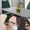 Stalas SALVADOR extension table, Spalva: top - dark grey, legs - dark grey