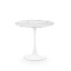 Stalas DENVER table, Spalva: top - white marble, legs - white