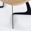 Stalas VELDON extension table, Spalva: top - natural oak, legs - juoda