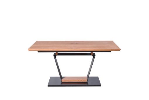 Stalas URBANO extension table, Spalva: top - golden oak, leg - juoda / golden oak