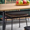 Stalas JACKSON table, Spalva: top - golden oak, legs - juoda