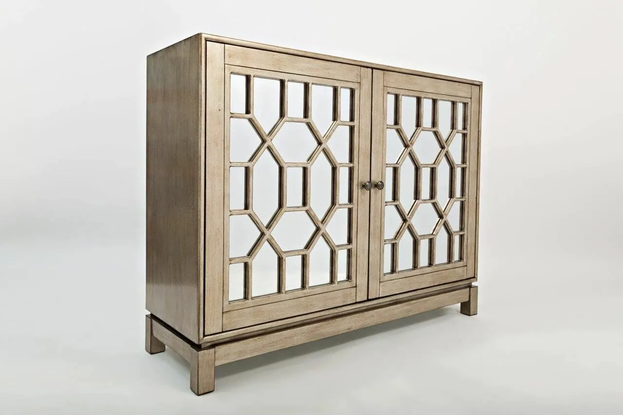 BA-LH100597-4 Avola Silver Gold komoda 2D su elegantiškomis detalėmis
