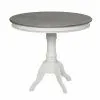 Rimini White 116 Stalas apvalus