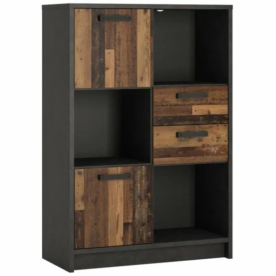 BA-ML103237-1 Moderni lentyna NUBR02 su juodais metalo rėmais