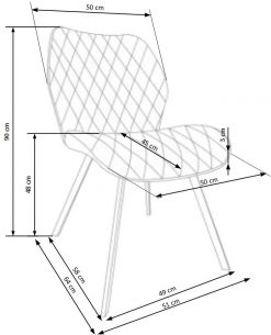K360 chair, spalva: mustard