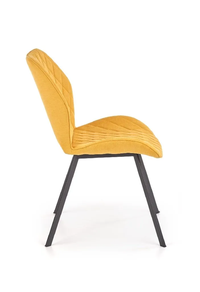 ZO-ZF100761-6 Mustard spalvos K360 kėdė modernaus interjero galerijoje