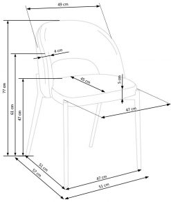 K373 chair, spalva: beige