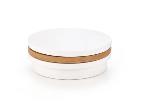 MICHELLE c. table, spalva: white / golden oak