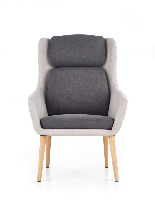 PURIO leisure chair, spalva: light grey / dark grey
