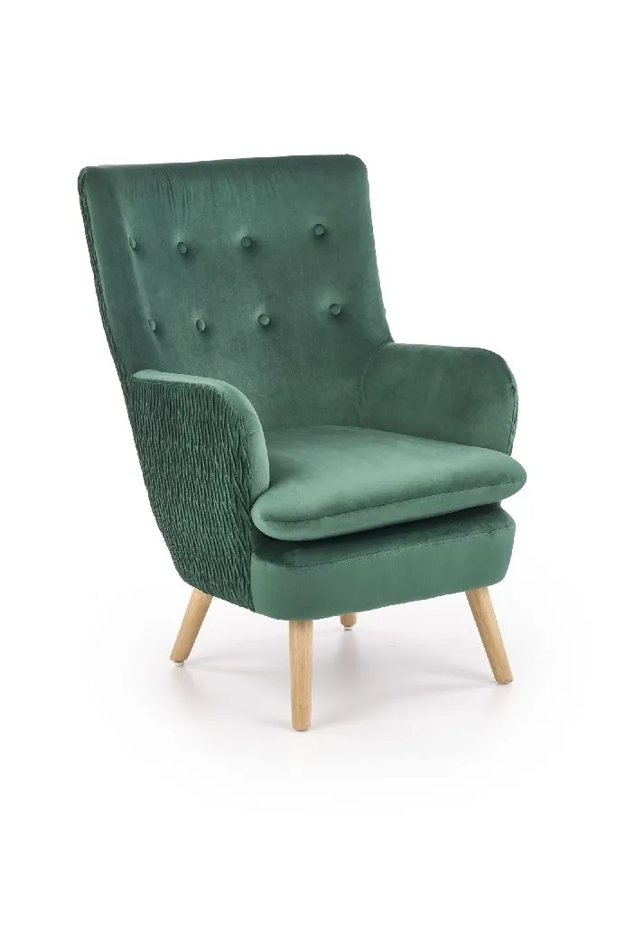 ZO-ZF101212-1 Tamsiai žalias RAVEL l. chair fotelis moderniame interjere