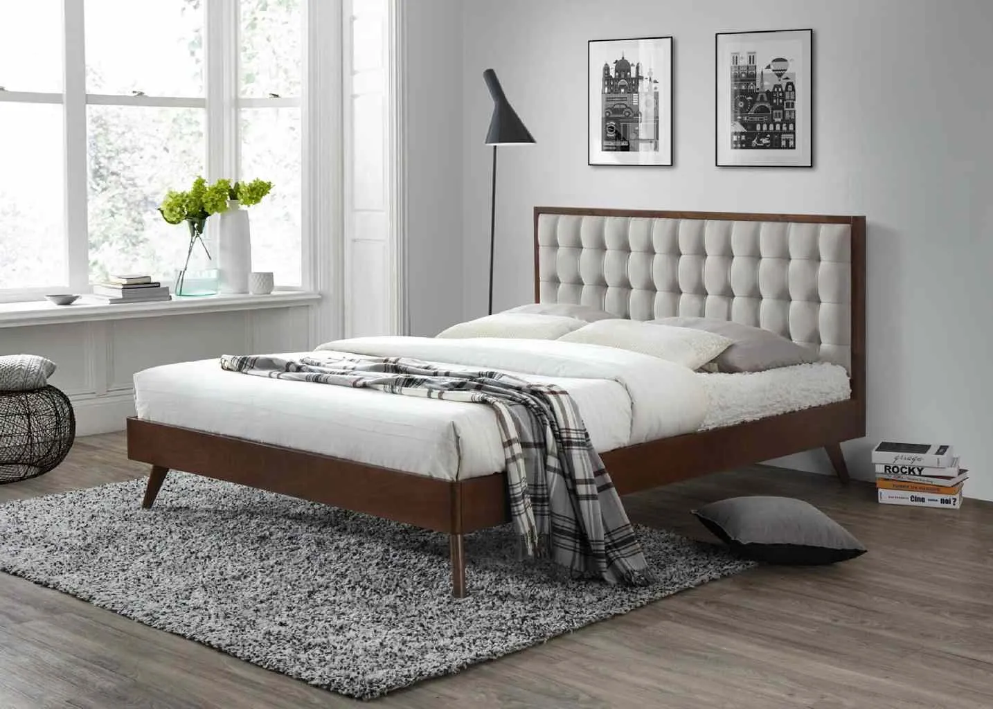 ZO-ZF101312-1 Moderni SOLOMO lova su elegantišku minkštu galvūgaliu