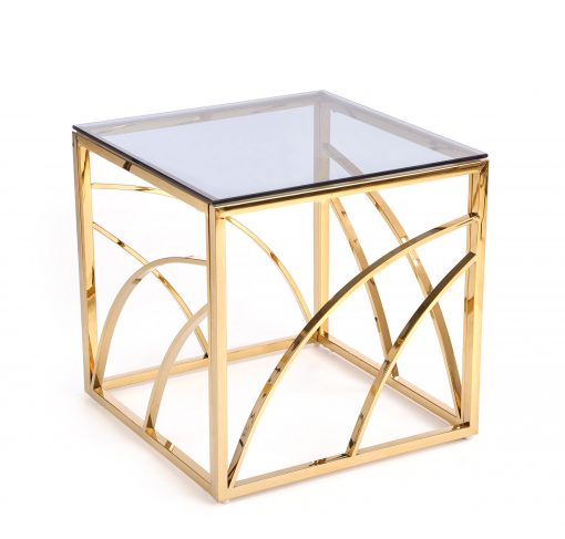 UNIVERSE square gold c. table