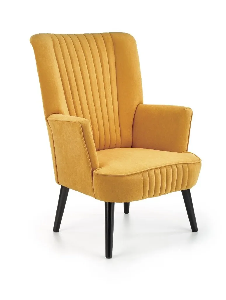 ZO-ZF101591-1 Mustard spalvos DELGADO kėdė moderniame interjere