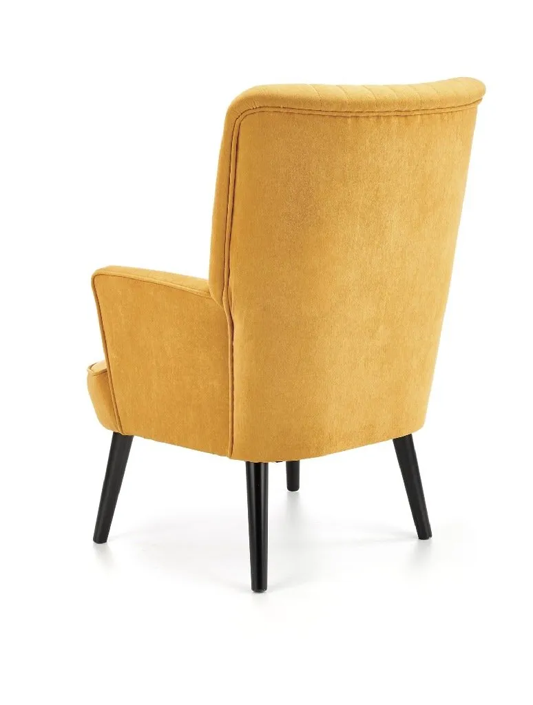 ZO-ZF101591-9 Mustard spalvos DELGADO kėdė moderniame interjere