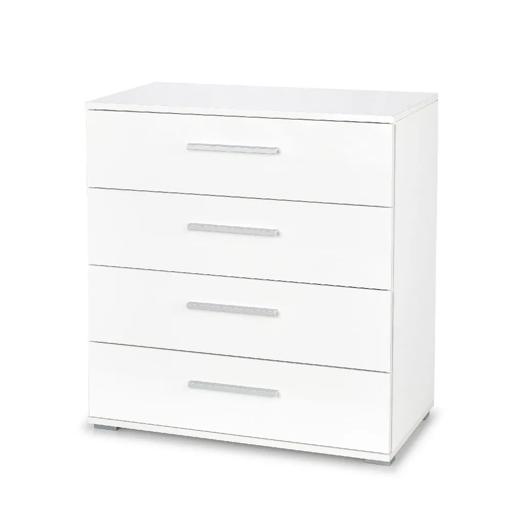 ZO-ZF101680-1 Balta LIMA KM-3 komoda su moderniomis rankenėlėmis